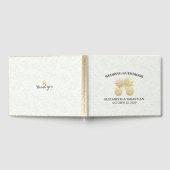 Weddenschap Goud-ananasappelpapier Gastenboek (Volledig)