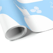 Weddenschap Gown Blue inpakpapier (Rol Hoek)