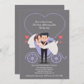 Weddenschap Gray Post Wedding Brunch Kaart (Voorkant / Achterkant)