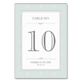 Weddenschap Green Art Deco Elegany-tabelkaart Kaart (Voorkant)