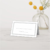 Weddenschap Grijs en Wit Eenvoudig Modern Trendy E (Voorkant)