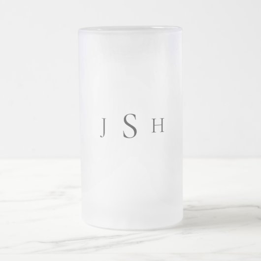 Weddenschap Groomsman aangepast monogram Matglas Bierpul (Center)