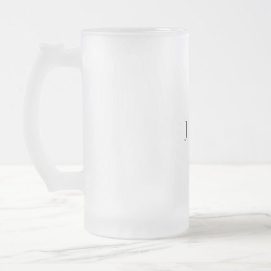 Weddenschap Groomsman aangepast monogram Matglas Bierpul (Links)