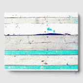 Weddenschap Guestbook Blauwgroen Rustic Wood Shabb Gastenboek