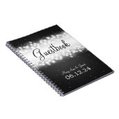 Weddenschap-Guestbook Magic Sparkle Black Notitieboek (Rechterzijde)