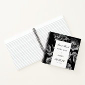 Weddenschap Guestbook Modern Simple Floral Silver Notitieboek (Binnen)