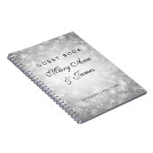 Weddenschap Guestbook Silver Winter Wonderland Notitieboek (Rechterzijde)