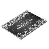 Weddenschap-Guestbook Winter Sparkle Black Notitieboek (Linkerzijde)