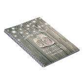 Weddenschap Guestbook Wood Chic Mason Jar String L Notitieboek (Rechterzijde)