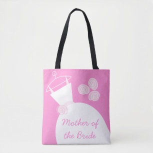 Weddenschap Gwn Pink Moeder Bride Draagtas