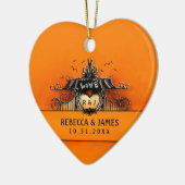 Weddenschap - Halloween Love Keramisch Ornament (Links)