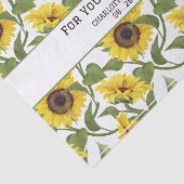 Weddenschap Happy Tears Sunflower Tissuepapier (Detail)