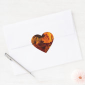Weddenschap Hart Fall Leaves Wedding Hart Sticker (Envelop)