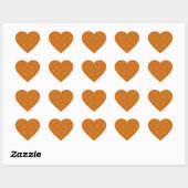 Weddenschap Hart Licht Oranje Patroon Envelope Sea Hart Sticker (Vel)