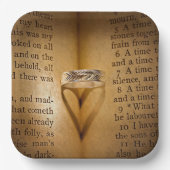 Weddenschap Hart Shadow op Bijbel Papieren Bordje (Voorkant)