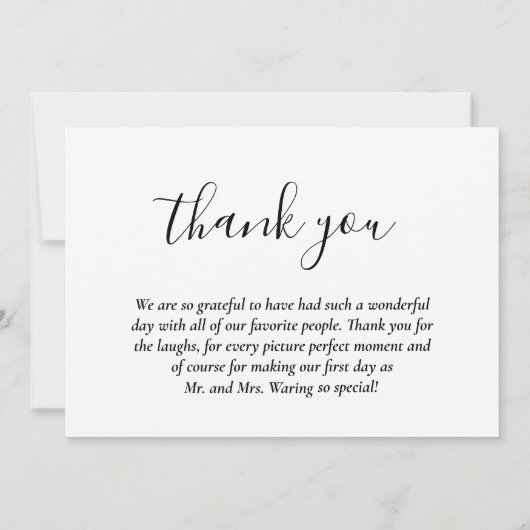 Weddenschap Hartelijk dank Bedankkaart (Achterkant)