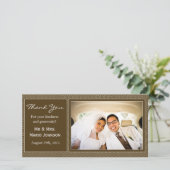 Weddenschap Hartelijk dank Bedankkaart (Staand voorkant)