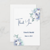 Weddenschap Hartelijk dank Bedankkaart (Voorkant / Achterkant)