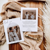 Weddenschap Hartelijk dank | Boho Arch Foto bedank Kaart