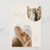 Weddenschap Hartelijk dank | Boho Arch Foto bedank Kaart (Voorkant / Achterkant)