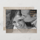 Weddenschap Hartelijk dank - Briefkaart / RSVP / U (Voorkant / Achterkant)