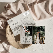 Weddenschap Hartelijk dank Casual script | Twee fo Briefkaart