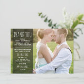 Weddenschap Hartelijk dank - Flatte Kaart (Staand voorkant)