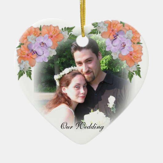 Weddenschap Hartelijk dank Foto Ornament (Voorkant)