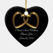 Weddenschap Hartelijk dank Foto Ornament (Achterkant)