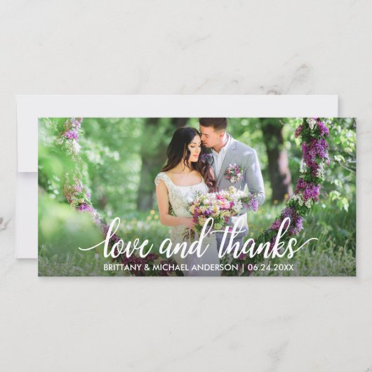 Weddenschap Hartelijk dank, foto van Bedankt W (Voorkant)