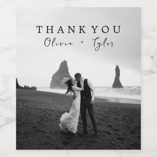 Weddenschap Hartelijk dank Gift Favor Persoonlijke Wijn Etiket (Enkel label)