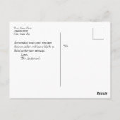 Weddenschap Hartelijk dank, je berichtzand en zees Briefkaart (Achterkant)