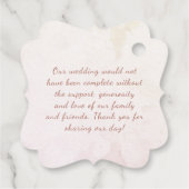 Weddenschap Hartelijk dank Mason Jar String Light Bedankjes Labels (Achterkant)