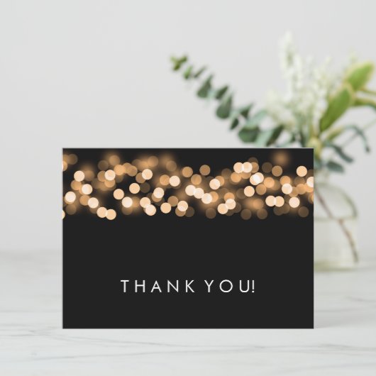 Weddenschap Hartelijk dank Noteer Gold Hollywood G Bedankkaart (Staand voorkant)