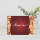 Weddenschap Hartelijk dank Opmerking: mousserende Bedankkaart (Staand voorkant)