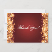 Weddenschap Hartelijk dank Opmerking: mousserende Bedankkaart (Voorkant)