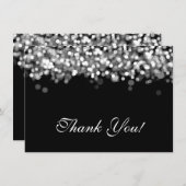 Weddenschap Hartelijk dank Opmerking Zilveren Lich Notitiekaartje (Voorkant / Achterkant)