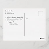 Weddenschap Hartelijk dank, Roos Gold, bericht Folie Feestdagen Briefkaart (Achterkant)