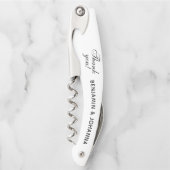 Weddenschap Hartelijk dank voor Bride Groom Names Kurkentrekker (Voorkant)