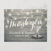 Weddenschap Hartelijk dank voor Champagne Glasses Briefkaart (Voorkant)