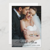 Weddenschap Hartelijk dank voor de Bride & Groom-f Bedankkaart (Voorkant / Achterkant)