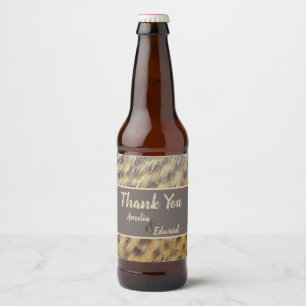 Weddenschap Hartelijk dank voor de Dierlijke Afdru Bier Etiket