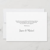 Weddenschap Hartelijk dank voor Koraalse Waterverf Bedankkaart (Achterkant)