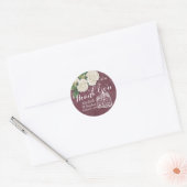 Weddenschap Hartelijk dank voor Mason Jar Hydrange Ronde Sticker (Envelop)