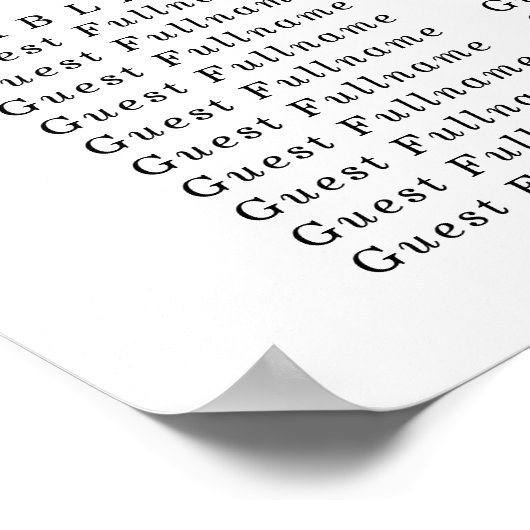 Weddenschap herfstroze roze zitplaatsen poster (Hoek)