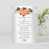 Weddenschap hibiscus en butterflies kaart (Staand voorkant)