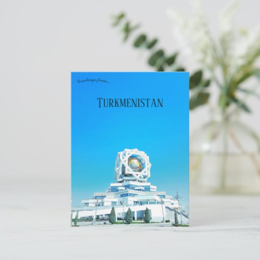 Weddenschap in Ashgabat Turkmenistan Briefkaart (Staand voorkant)