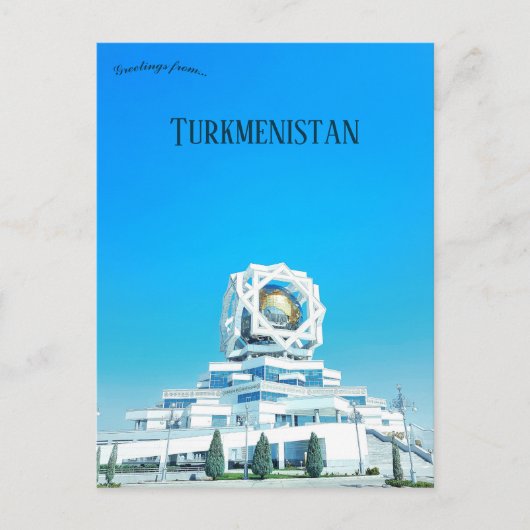 Weddenschap in Ashgabat Turkmenistan Briefkaart (Voorkant)