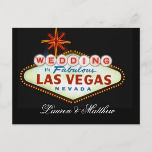 Weddenschap in Fabulous Las Vegas Briefkaart