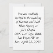 Weddenschap in Fabulous Las Vegas Kaart (Achterkant)